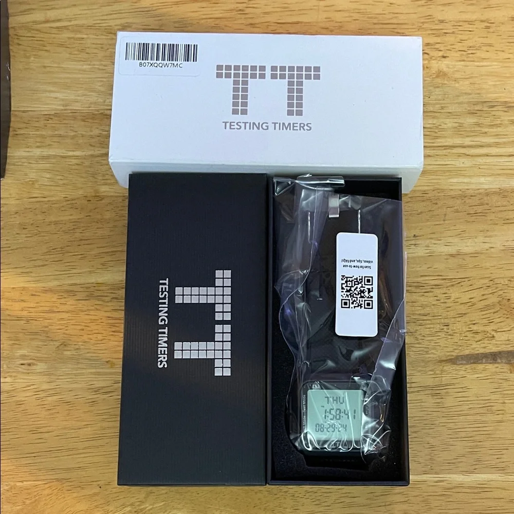 White Testing Timers Box for ACT, SAT Testing